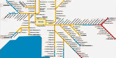 Мельбурн столичної області карта