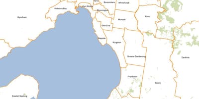 Карта рад Мельбурн