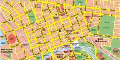 Карта міста Мельбурн