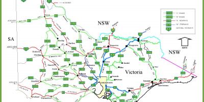 Карта Вікторія, Австралія