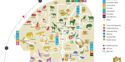 Карта зоопарку Мельбурна