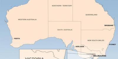 Карта Мельбурна Австралія