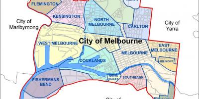 Карта передмість Мельбурна