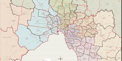 Карта Мельбурн Східний округ