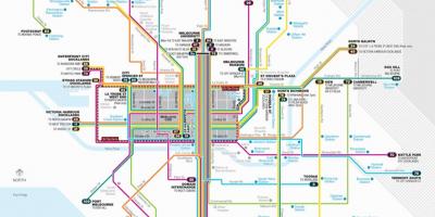Мельбурн трамвай маршрут на карті
