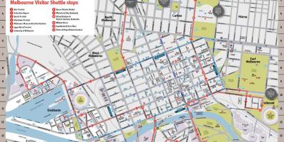 Місто Мельбурн пам'ятки карта
