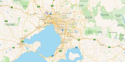 Карта Мельбурн і околиці
