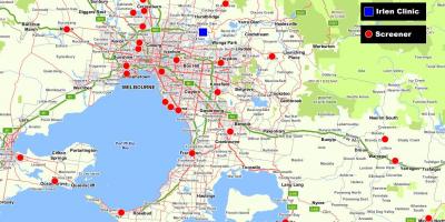 Карта великого Мельбурн